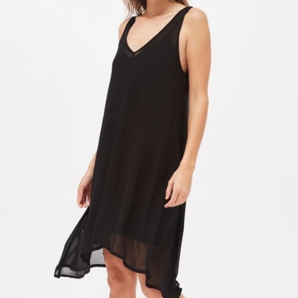 LACAUSA Black Mini Slip Dress Anthropologie - NWT - Picture 5 of 10
